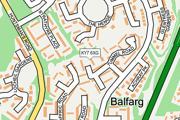 KY7 6XG map - OS OpenMap – Local (Ordnance Survey)