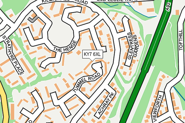 KY7 6XL map - OS OpenMap – Local (Ordnance Survey)