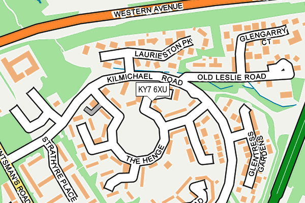 KY7 6XU map - OS OpenMap – Local (Ordnance Survey)