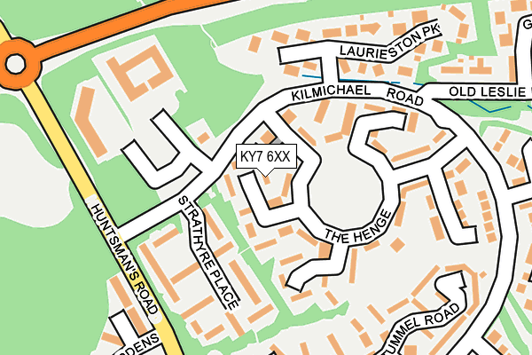KY7 6XX map - OS OpenMap – Local (Ordnance Survey)