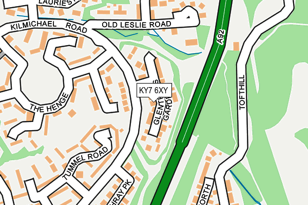 KY7 6XY map - OS OpenMap – Local (Ordnance Survey)