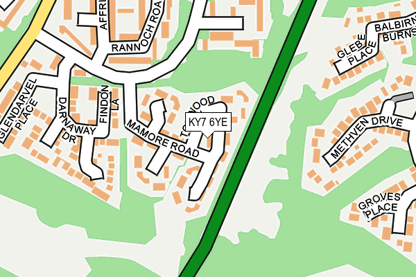 KY7 6YE map - OS OpenMap – Local (Ordnance Survey)