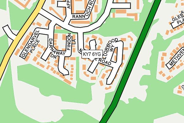KY7 6YG map - OS OpenMap – Local (Ordnance Survey)