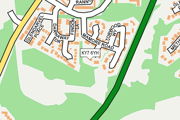 KY7 6YH map - OS OpenMap – Local (Ordnance Survey)