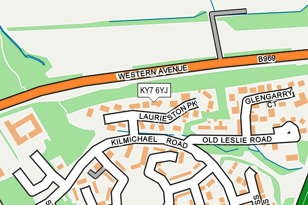 KY7 6YJ map - OS OpenMap – Local (Ordnance Survey)