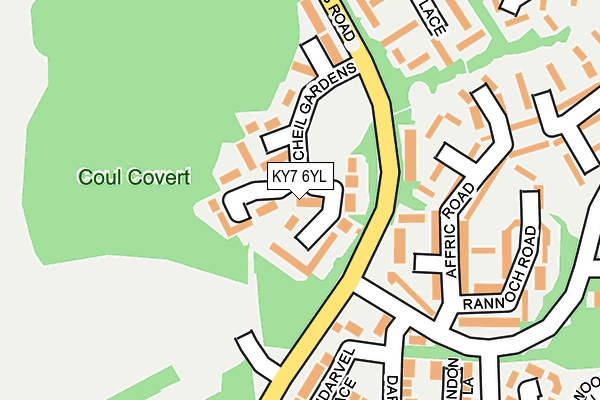 KY7 6YL map - OS OpenMap – Local (Ordnance Survey)