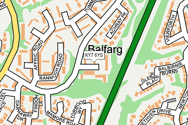 KY7 6YS map - OS OpenMap – Local (Ordnance Survey)