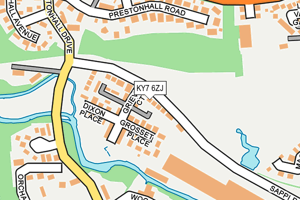 KY7 6ZJ map - OS OpenMap – Local (Ordnance Survey)