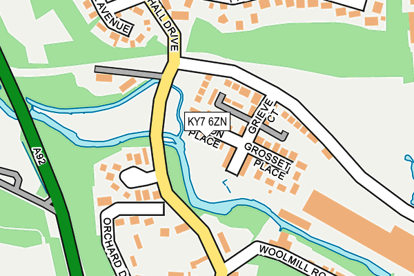 KY7 6ZN map - OS OpenMap – Local (Ordnance Survey)