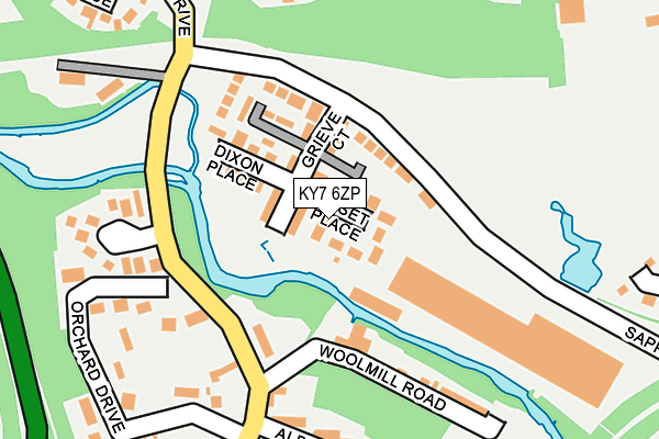 KY7 6ZP map - OS OpenMap – Local (Ordnance Survey)