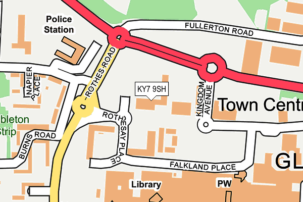 KY7 9SH map - OS OpenMap – Local (Ordnance Survey)