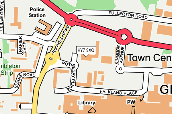 KY7 9XQ map - OS OpenMap – Local (Ordnance Survey)