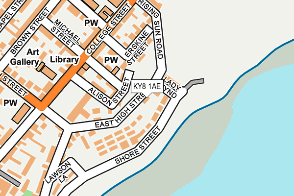 KY8 1AE map - OS OpenMap – Local (Ordnance Survey)