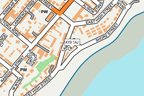 KY8 1AJ map - OS OpenMap – Local (Ordnance Survey)