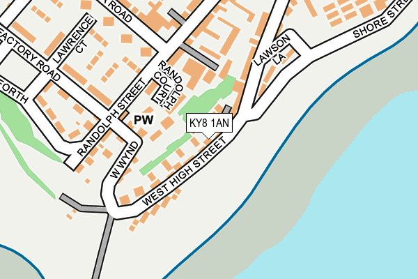 KY8 1AN map - OS OpenMap – Local (Ordnance Survey)