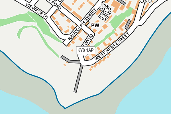 KY8 1AP map - OS OpenMap – Local (Ordnance Survey)