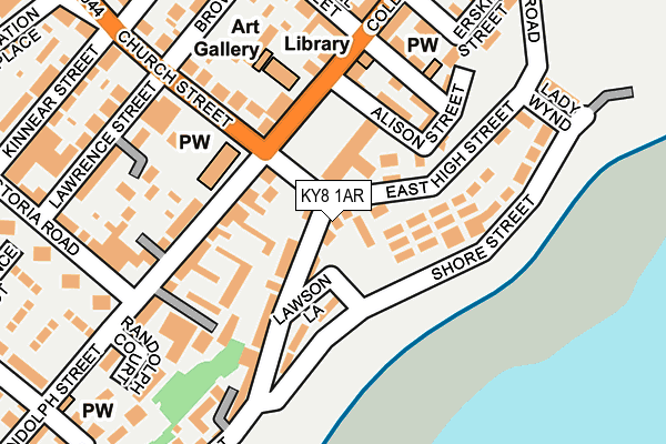 KY8 1AR map - OS OpenMap – Local (Ordnance Survey)