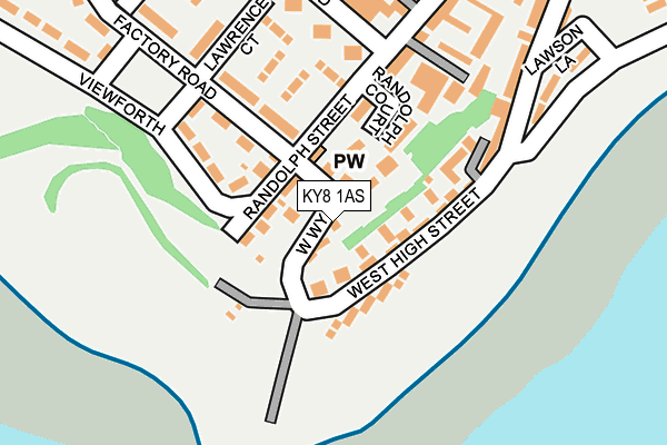 KY8 1AS map - OS OpenMap – Local (Ordnance Survey)