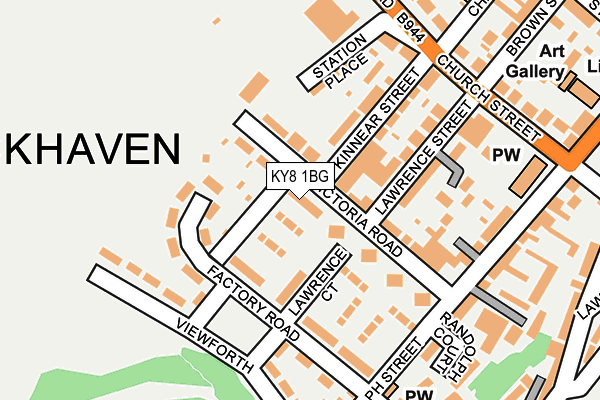 KY8 1BG map - OS OpenMap – Local (Ordnance Survey)