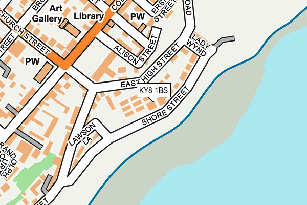 KY8 1BS map - OS OpenMap – Local (Ordnance Survey)