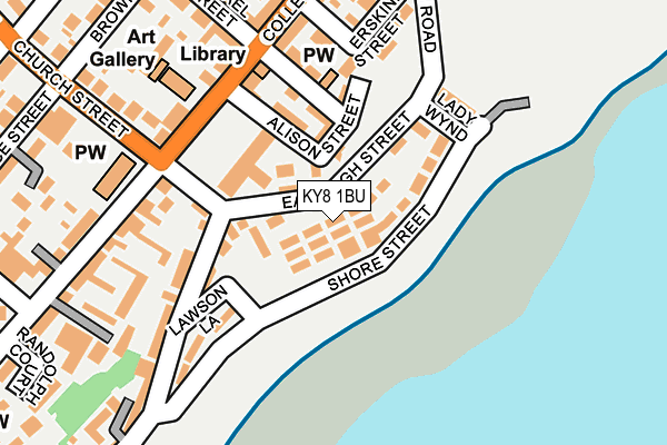 KY8 1BU map - OS OpenMap – Local (Ordnance Survey)