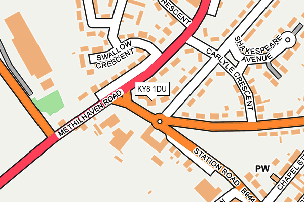 KY8 1DU map - OS OpenMap – Local (Ordnance Survey)