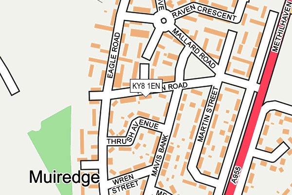 KY8 1EN map - OS OpenMap – Local (Ordnance Survey)