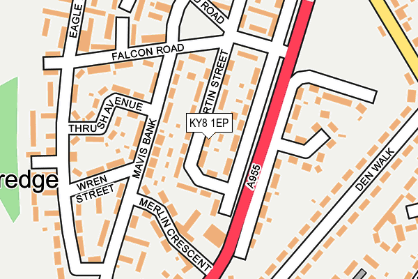 KY8 1EP map - OS OpenMap – Local (Ordnance Survey)