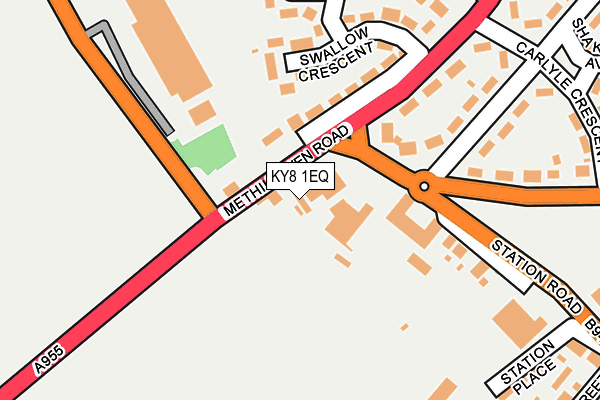 KY8 1EQ map - OS OpenMap – Local (Ordnance Survey)