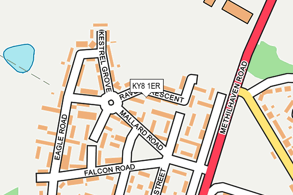 KY8 1ER map - OS OpenMap – Local (Ordnance Survey)