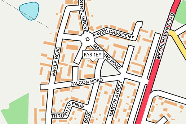 KY8 1EY map - OS OpenMap – Local (Ordnance Survey)