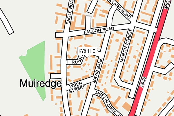 KY8 1HE map - OS OpenMap – Local (Ordnance Survey)