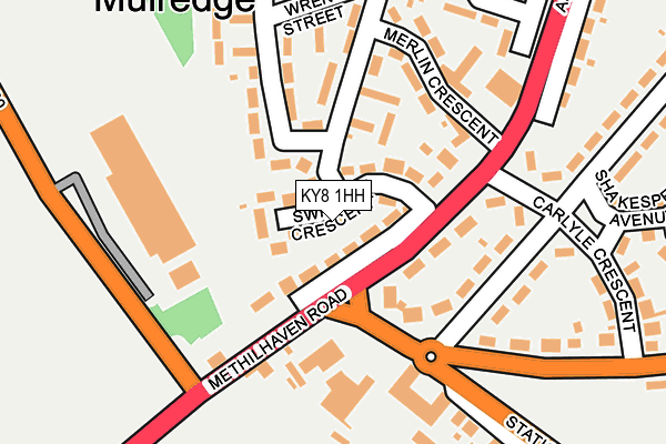 KY8 1HH map - OS OpenMap – Local (Ordnance Survey)