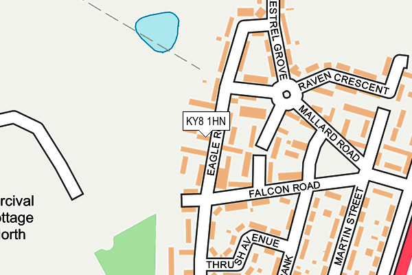 KY8 1HN map - OS OpenMap – Local (Ordnance Survey)