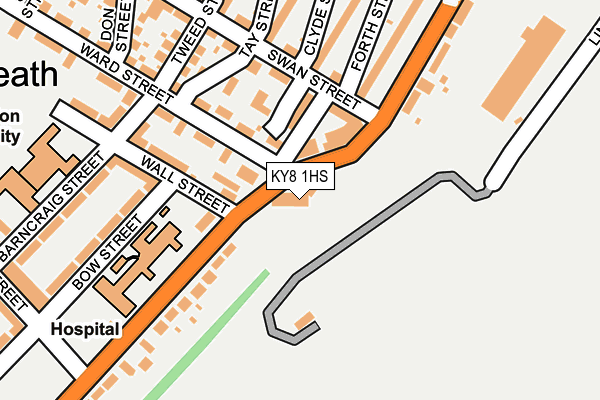 KY8 1HS map - OS OpenMap – Local (Ordnance Survey)