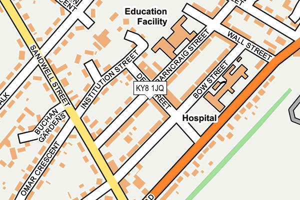 KY8 1JQ map - OS OpenMap – Local (Ordnance Survey)