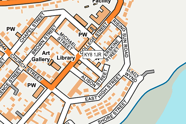 KY8 1JR map - OS OpenMap – Local (Ordnance Survey)