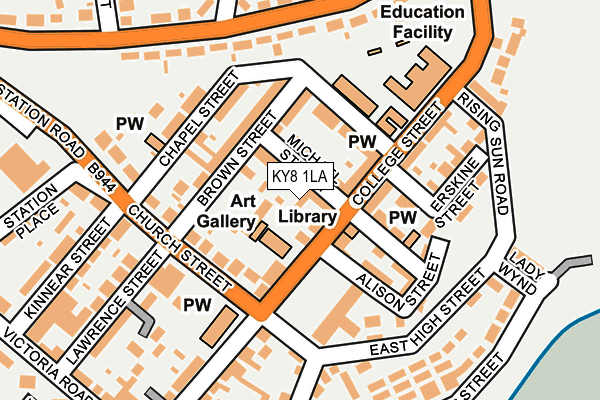 KY8 1LA map - OS OpenMap – Local (Ordnance Survey)