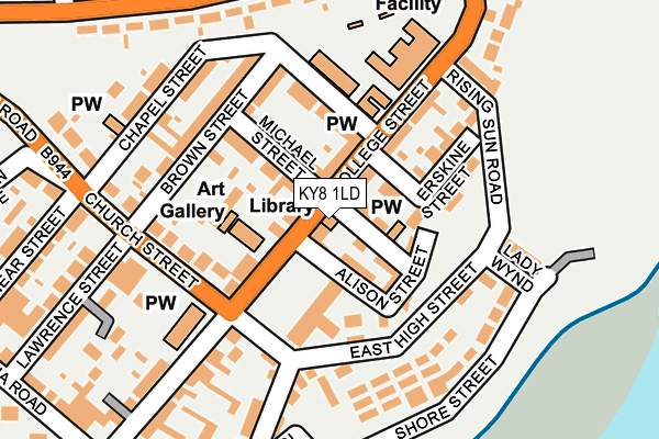 KY8 1LD map - OS OpenMap – Local (Ordnance Survey)