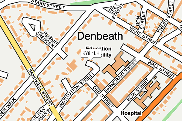 KY8 1LH map - OS OpenMap – Local (Ordnance Survey)