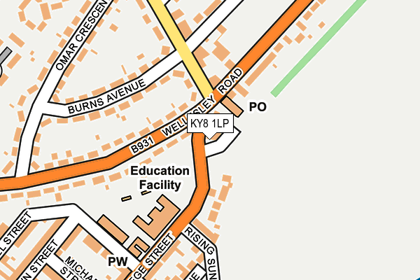 KY8 1LP map - OS OpenMap – Local (Ordnance Survey)