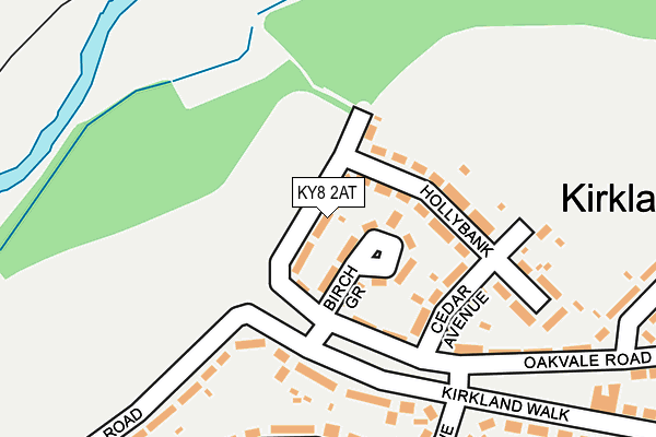 KY8 2AT map - OS OpenMap – Local (Ordnance Survey)