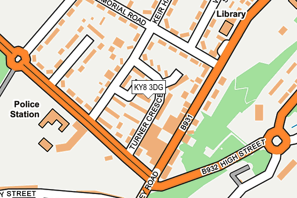 KY8 3DG map - OS OpenMap – Local (Ordnance Survey)