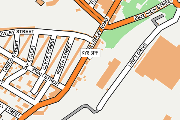 KY8 3PF map - OS OpenMap – Local (Ordnance Survey)