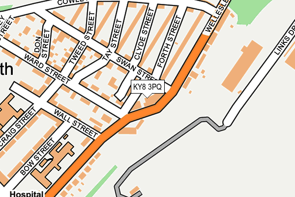 KY8 3PQ map - OS OpenMap – Local (Ordnance Survey)