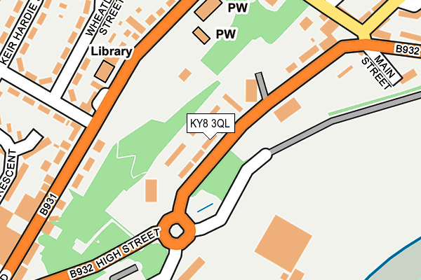KY8 3QL map - OS OpenMap – Local (Ordnance Survey)