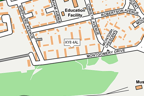 KY8 4AL map - OS OpenMap – Local (Ordnance Survey)