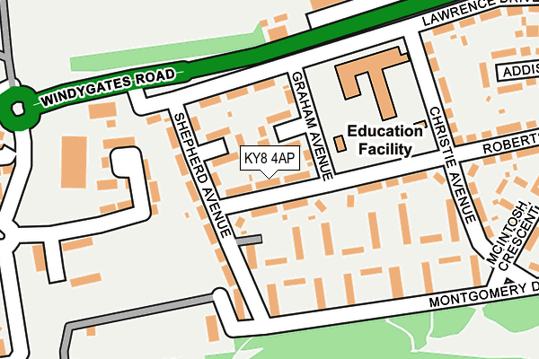 KY8 4AP map - OS OpenMap – Local (Ordnance Survey)