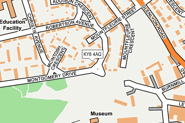 KY8 4AQ map - OS OpenMap – Local (Ordnance Survey)