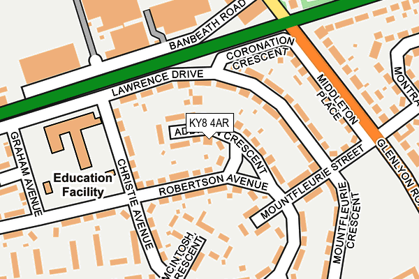 KY8 4AR map - OS OpenMap – Local (Ordnance Survey)